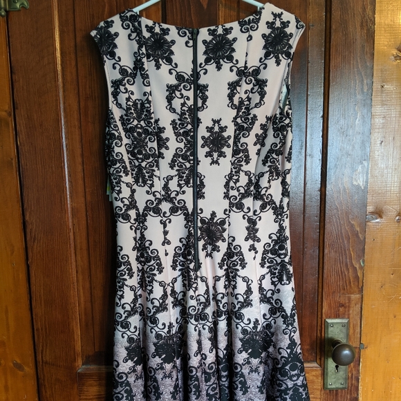 Danny and Nicole pink and black dress - Picture 3 of 5